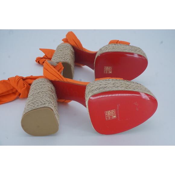 Christian Louboutin Mariza Du Desert 130 Platform Espadrille Sandal Size 42 12 - Picture 2 of 12